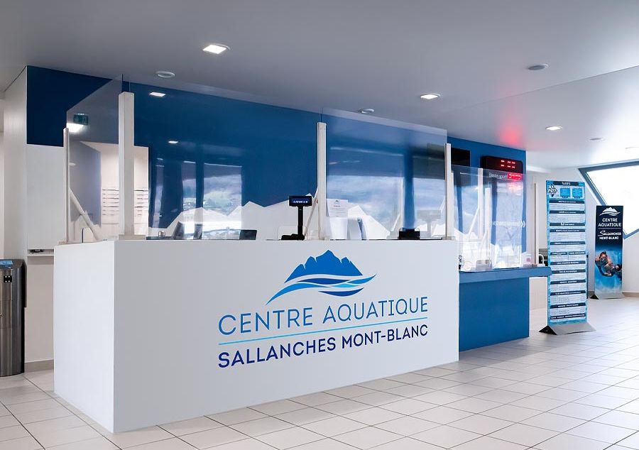 Logo et identité visuelle du Centre aquatique Sallanches Mont-Blanc