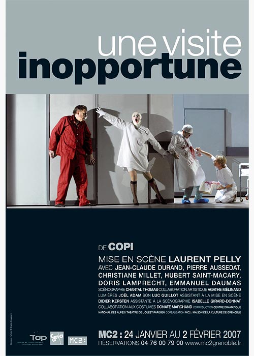 Affiche du spectacle "Une Visite inopportune"