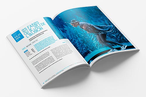 Intérieur de la brochure de saison 2021-22 de Cultur(r)al (Sallanches)