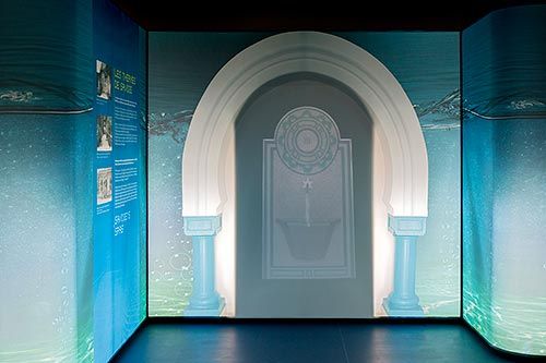 Scénographie de l'exposition Aquacalida