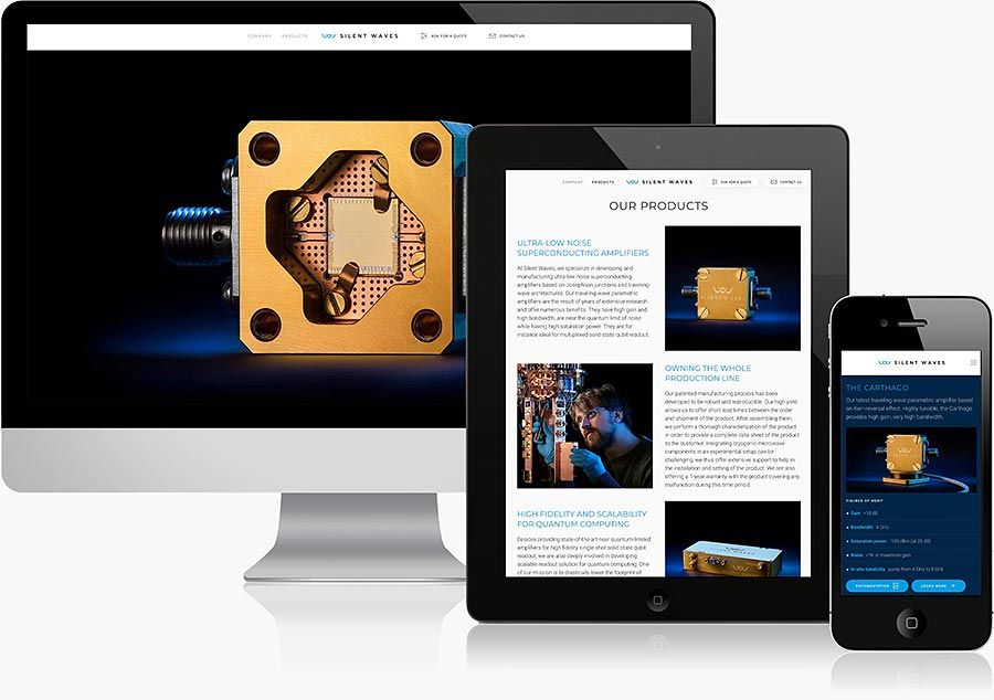 Création du site internet de Silent Waves