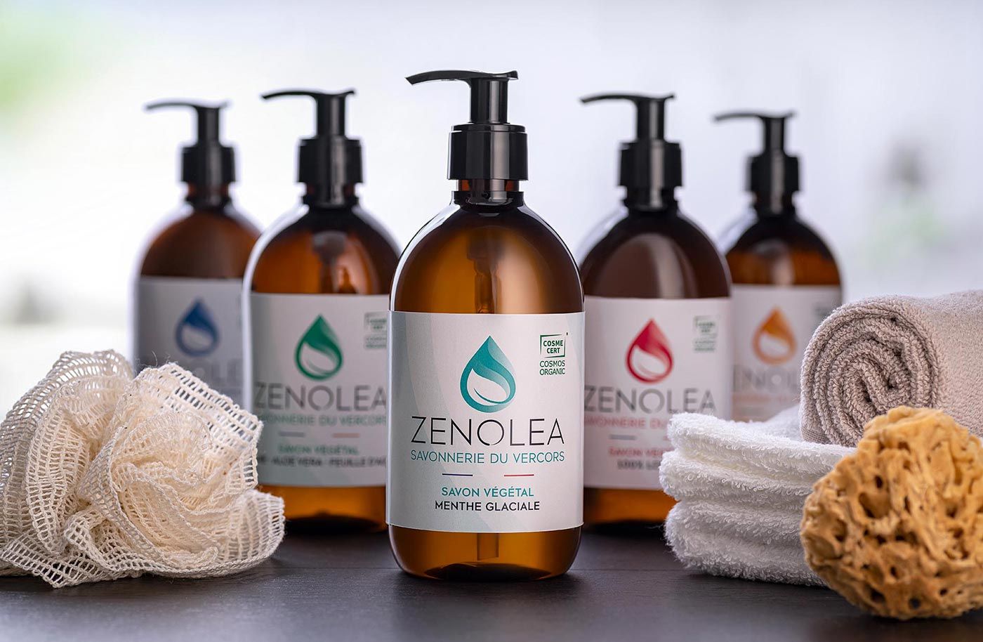 Création du logo et de l'identité visuelle globale de la marque Zenolea