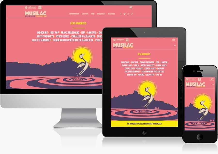 Site internet du festival Musilac