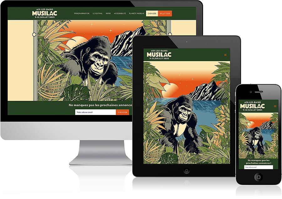 Création du site internet du festival Musilac édition 2025