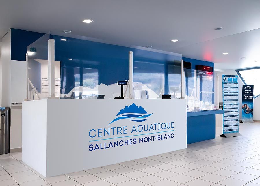 Logo et identité visuelle du Centre aquatique Sallanches Mont-Blanc